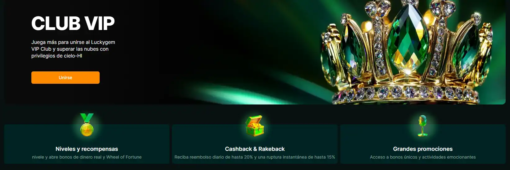 Luckygem métodos de retiro casino