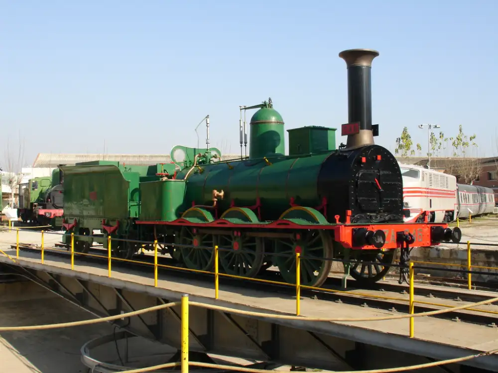 Locomotora de vapor histórica del Museu del Ferrocarril de Catalunya, en cuyo recinto se celebra el GastroFest